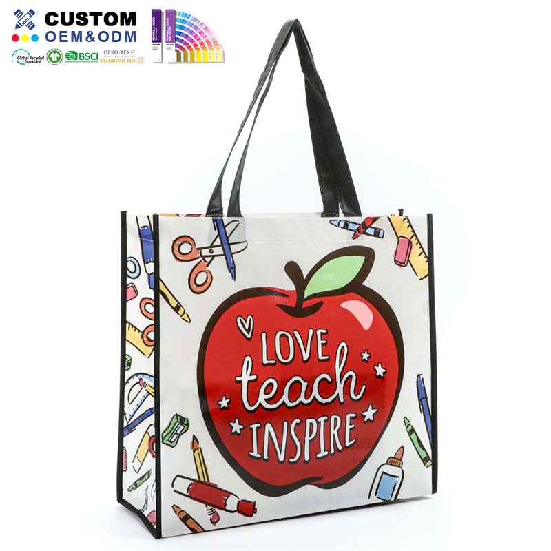 Γυαλιστερό Laminated Non-woven Tote Shopper