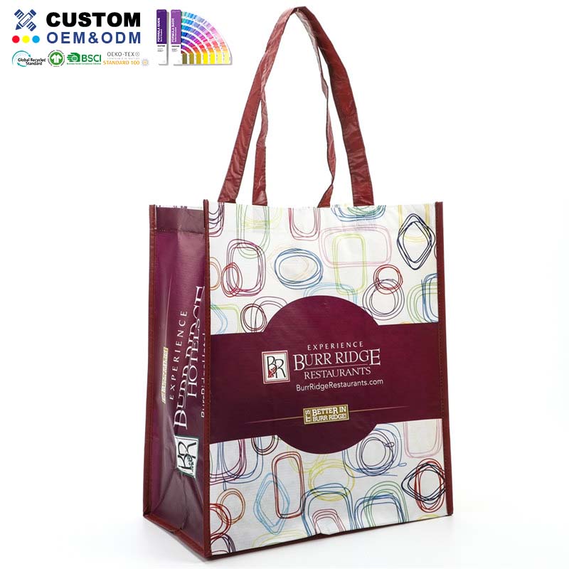 Maroon Rpet Lamination Shopper