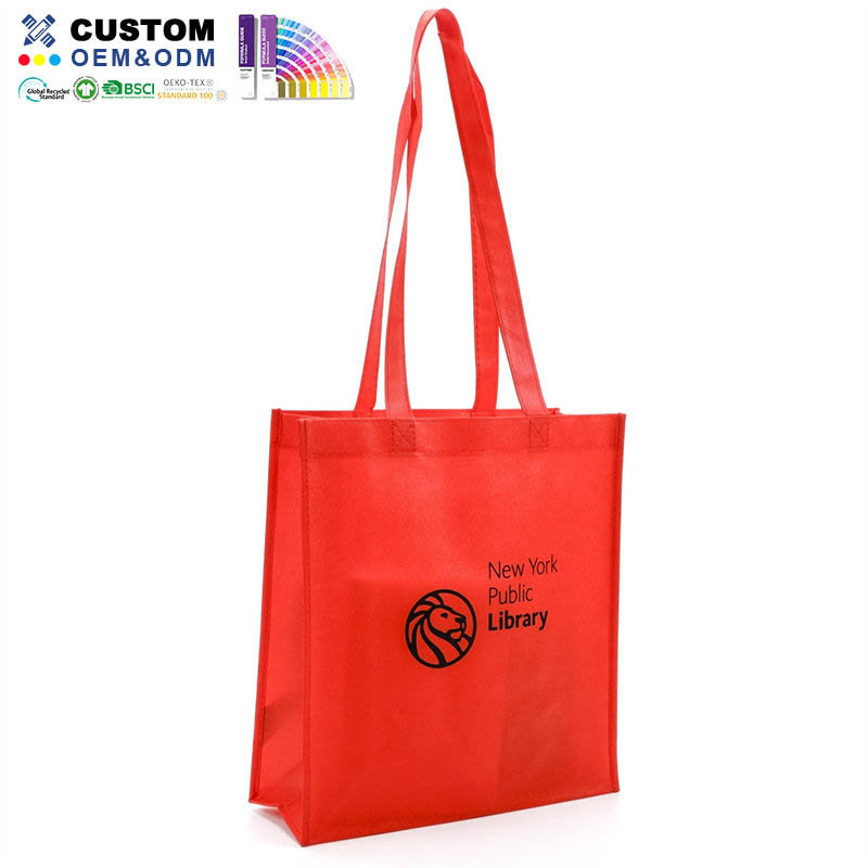 Red Pp Non Laminated Non Woven Shopper